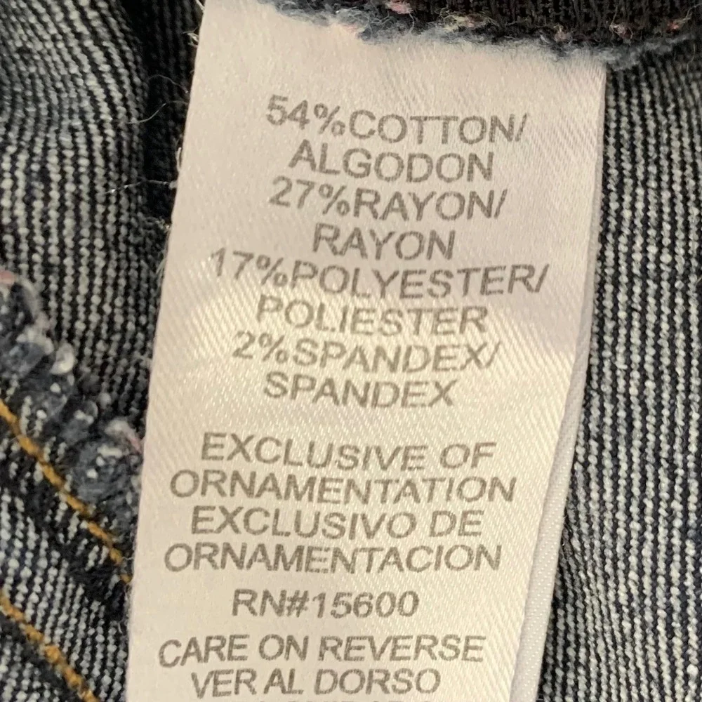 Democracy‎ Ab Technology Jeans Womens 20W Dark Wash Ankle Stretch Tummy Control